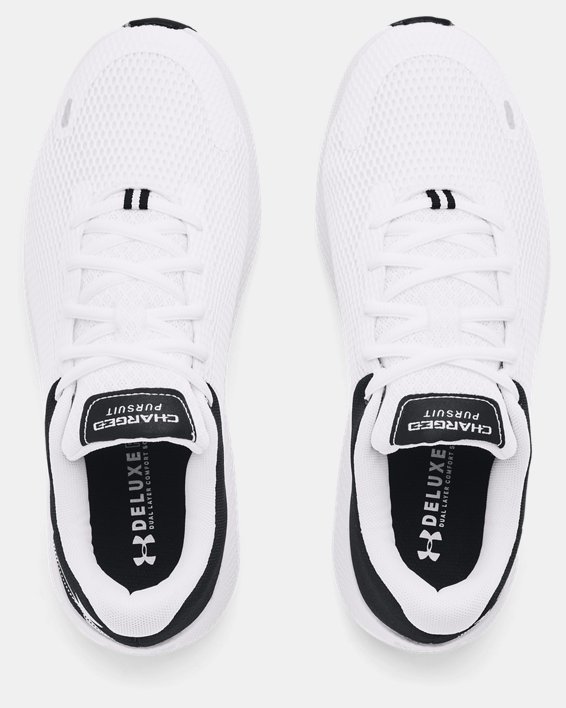 Men's UA Charged Pursuit 2 Big Logo Running Shoes, White, pdpMainDesktop image number 2